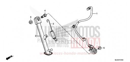 BEQUILLE LATERALE CBR500RAG de 2016